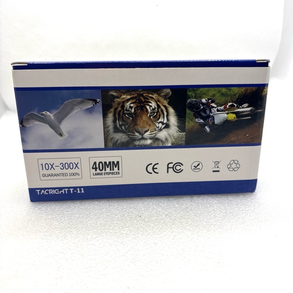 TacRight Monocular Telescope T-11 10X-300X Zoom 40MM (with phone mount) NIB - Picture 3 of 4